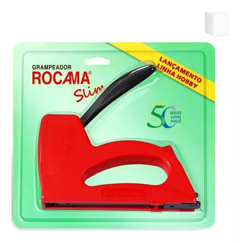 Grampeador Rocama Slim 106 Linha Hobby Artesanato Fixação Grampeador Rocama Slim 106 Linha Hobby Artesanato Fixação