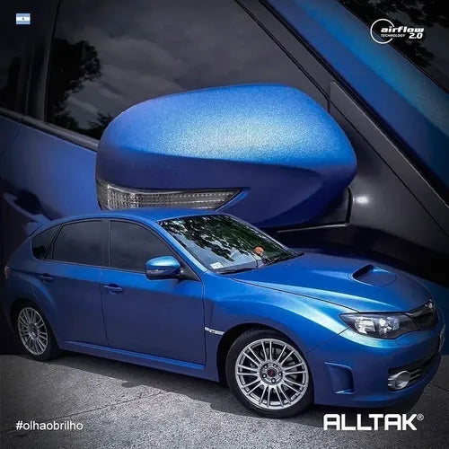Adesivo Vinil Envelopamento Automotivo Jateado Azul Metallic Adesivo Vinil Envelopamento Automotivo Jateado Azul Metallic