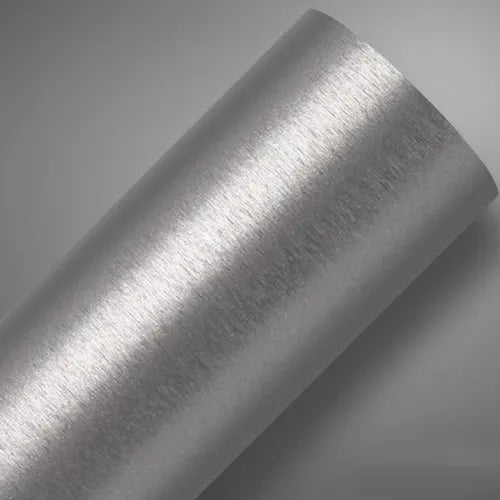Adesivo Aço Escovado Inox Geladeira Móveis Prata - 1m X 1m