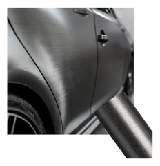 Adesivo Escovado Grafite Envelopamento Automotivo 1m X 1,38m