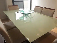 Adesivo Premium Laca Para Mesa De Vidro Bege Nude 1m X 1,20m