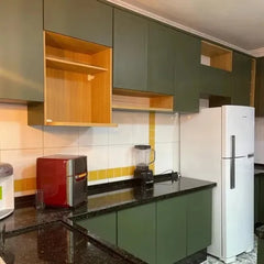 Adesivo Kroma Armário Moveis Azulejo Pia Lavável Altak (1m X 1,20m) Verde Oliva