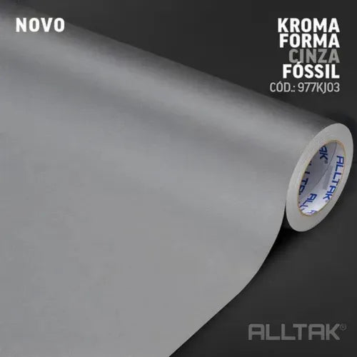 Adesivo Kroma Armário Moveis Azulejo Pia Lavável Altak (1m X 1,20m) Cinza Fóssil