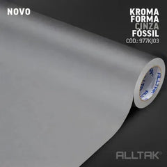 Adesivo Kroma Armário Moveis Azulejo Pia Lavável Altak (1m X 1,20m) Cinza Fóssil
