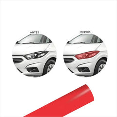 Pelicula Klear Gloss Alltak Lanterna/farol (1m X 46cm) Vermelho