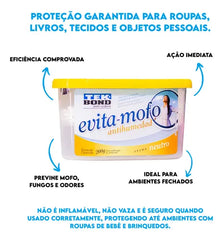 Evita Mofo Desumidificador Tekbond - Kit 4 Unidades 100g