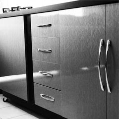 Adesivo Aço Escovado Inox Geladeira Móveis Prata - 1m X 1m