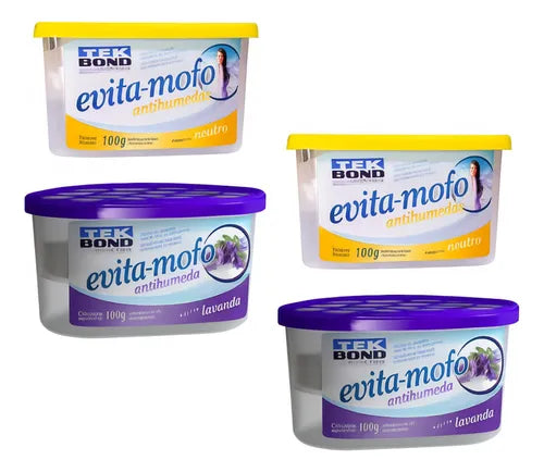 Evita Mofo Desumidificador Tekbond - Kit 4 Unidades 100g
