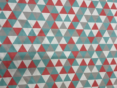 TECIDO SUEDE DESENHO GEOMETRICO AZUL CLARO COR 13