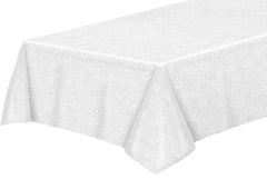 Toalha plástico de mesa térmica - FLORAL BRANCO